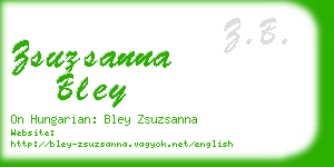 zsuzsanna bley business card